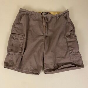 Rugged Wear Cargo Shorts Men's Size 42 Brown Relaxed‎ Fit Casual Outdoors